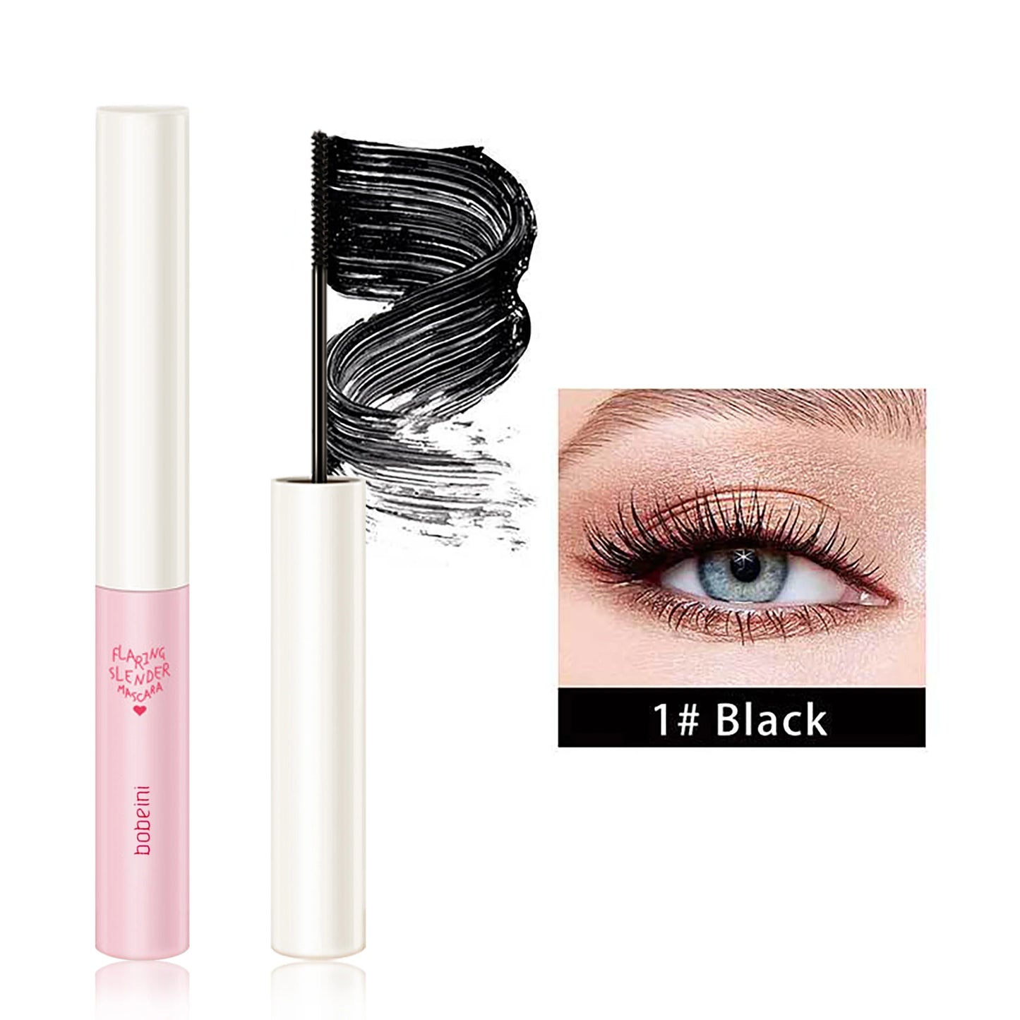 Mascara is waterproof and non-makeup taken off, lengthened, encrypted, slender, curled and long-lasting and non-smudge base