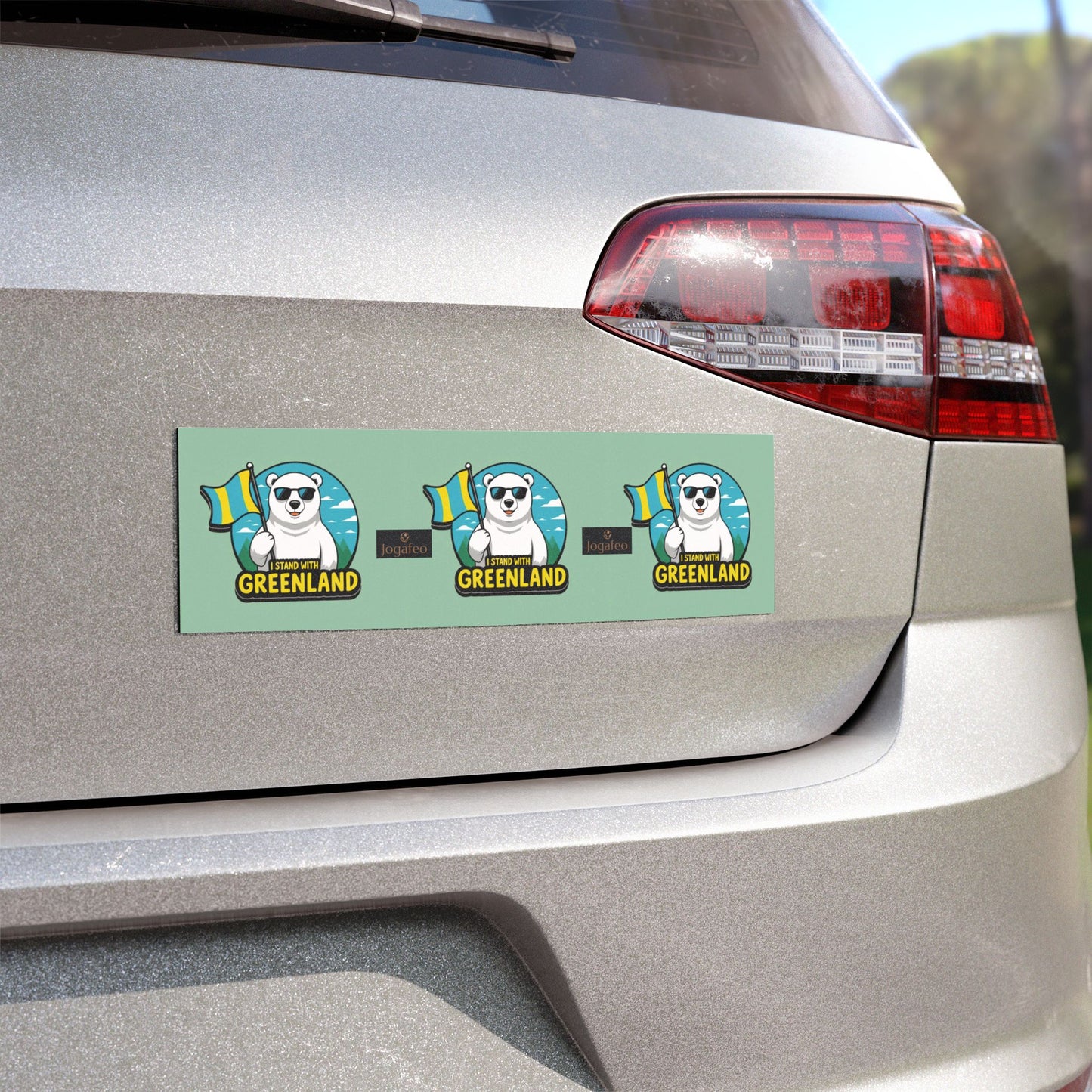 I Stand with Greenland Car Magnet