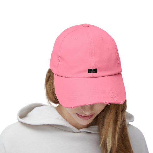Distressed Pink Cap