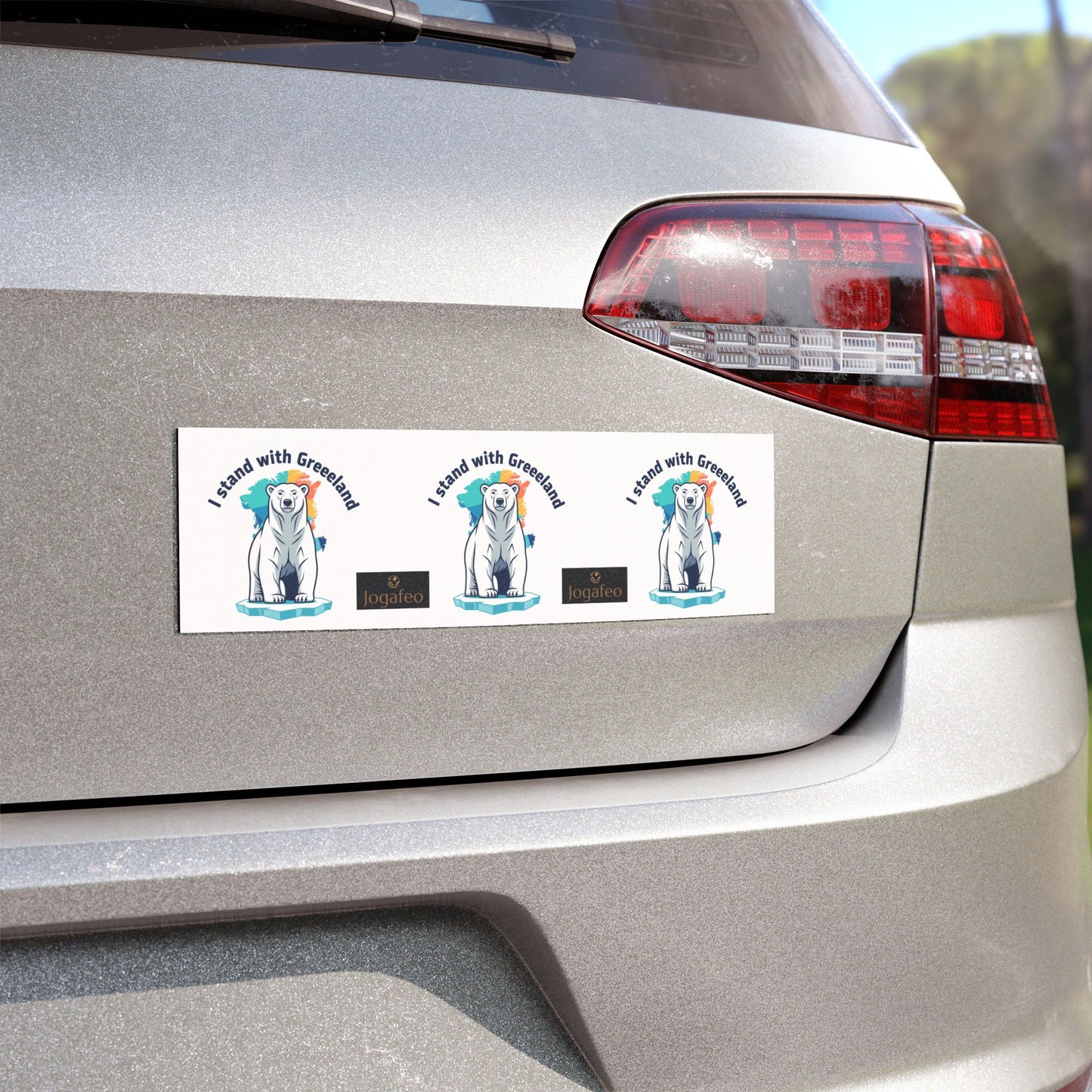 I stand with Greenland Car Magnet