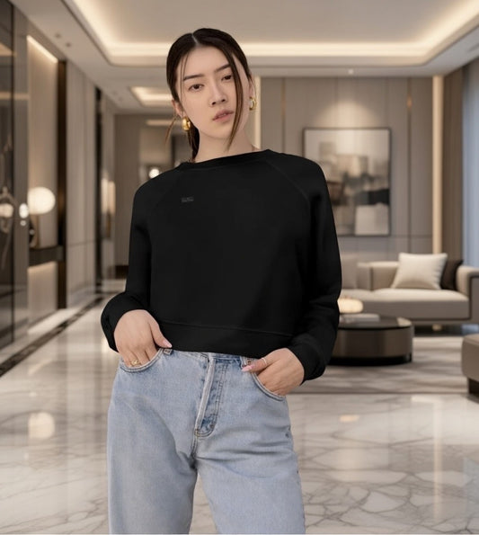 Women's Cropped Fleece Pullover