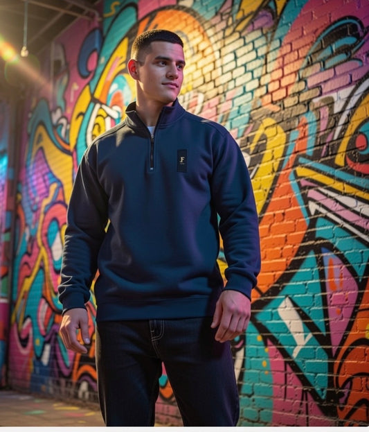 Unisex Adult Quarter-Zip Sweatshirt