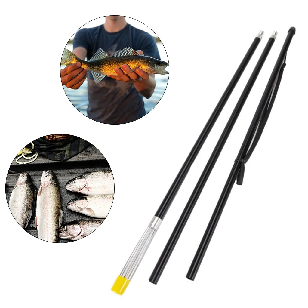 Fishing Spears Gaffs Barbed Telescopic Rod Fork Hunting Fish Tool Aluminum Alloy Fishing Gigguff Hook Fishing Gear