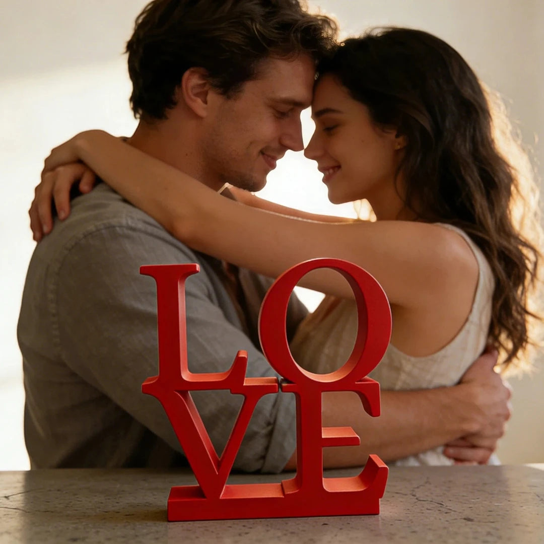 Valentine's Day LOVE Letter Desktop Ornament Romantic Wedding Room Prop Simple Ins Style Decoration for Desktop