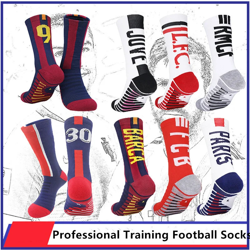 Socks Club Soccer Non-slip Sports Breathable Towel Professional Thickened Football Sock Football Teams Socks For Men Children
