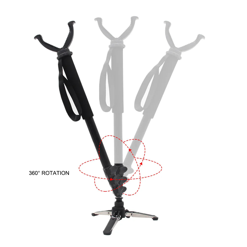 3 Types Outdoor Hunting Shooting Holder Portable Threelegged Bracket Aluminum Telescopic Shooting Head Rack Equipment