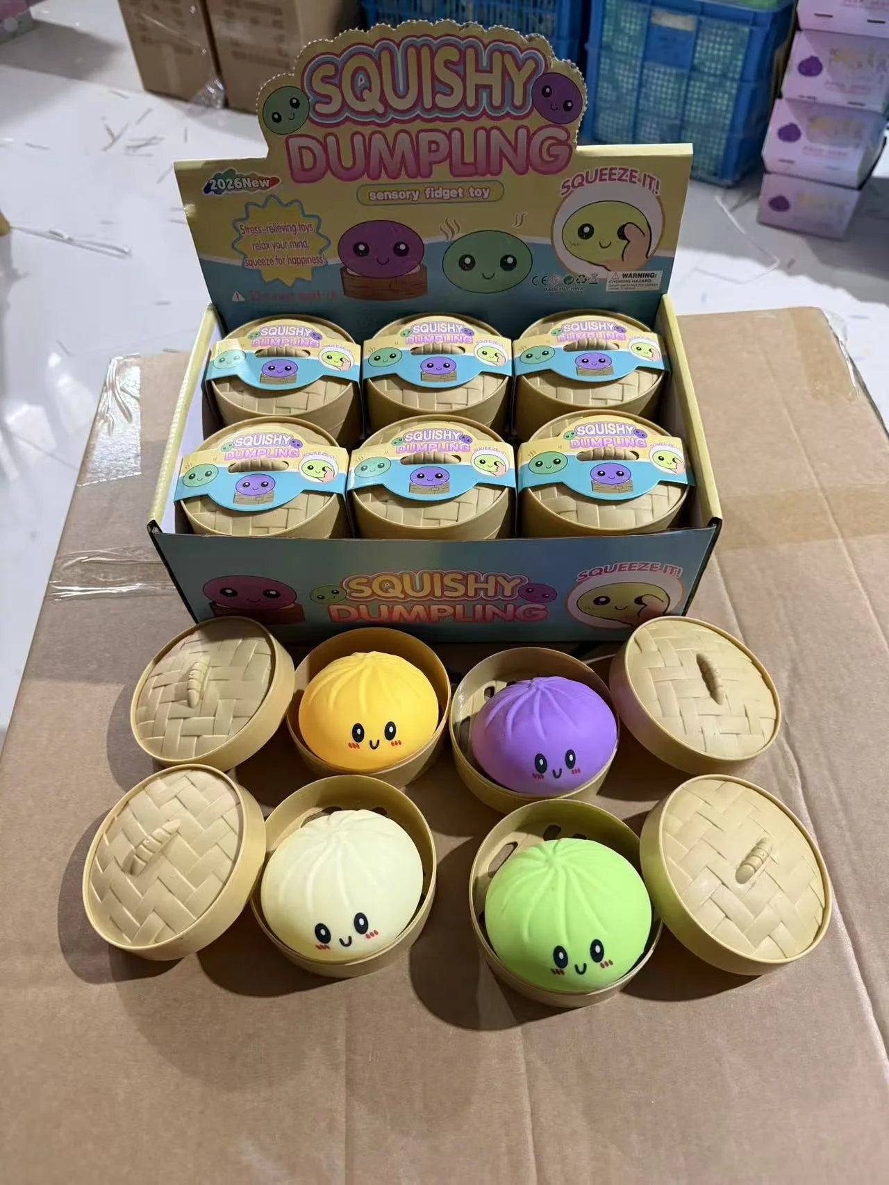 @Soft Maltose Dumpling Squishy: Transparent Colorful Squeeze Toy, ASMR Stress Relief Ball, Sensory Fidget Toy for Kids Adults