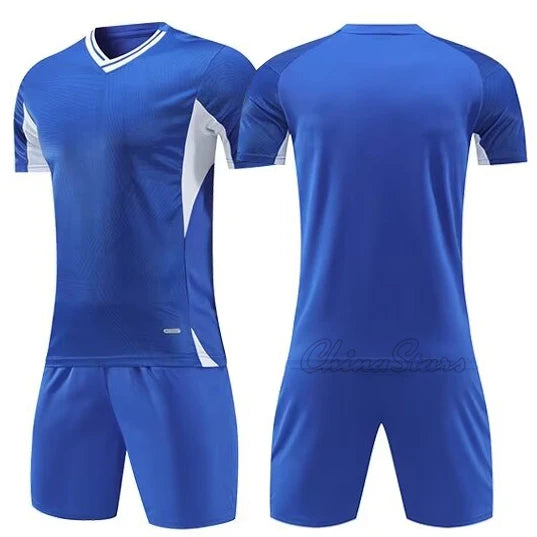 Custom Men Soccer Uniforms For Team Short Sleeve Kits Kids Boys Football Jerseys Sets Quick Dry Sports Shirts Suit Tracksuits