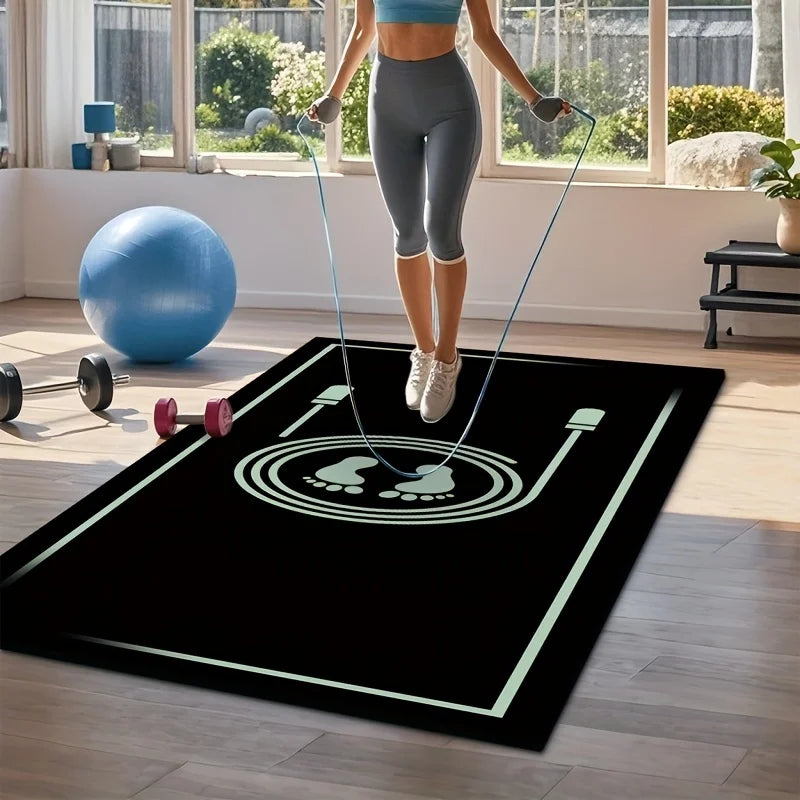 Yoga mat fitness mat household non-slip shock absorption silent widening sound insulation girls special jumping mat