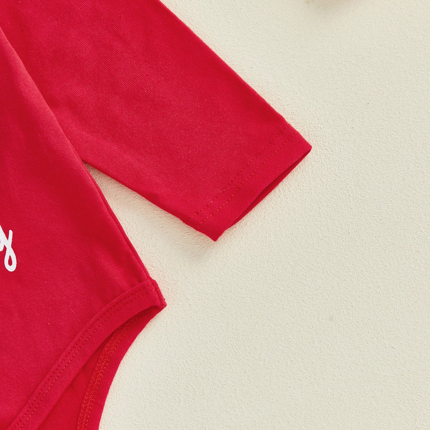 Infant Baby Girl Valentines Day Outfit Fashion Long Sleeve Letters Heart Printed Romper with Ruffle Skort Headband and Stockings