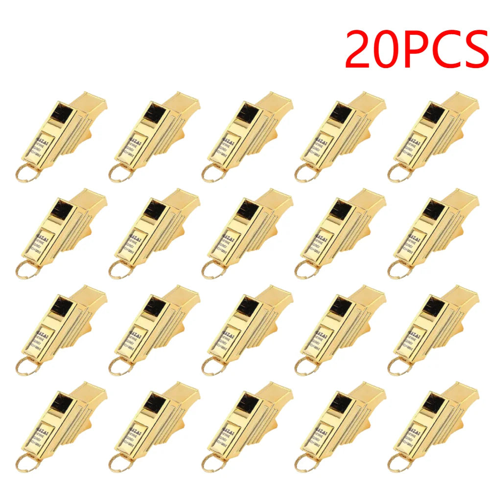 1-20PCS Professional Referee Whistle Soccer Football Training Equipment Sports Teacher Portable Emergency Whistle with Rope