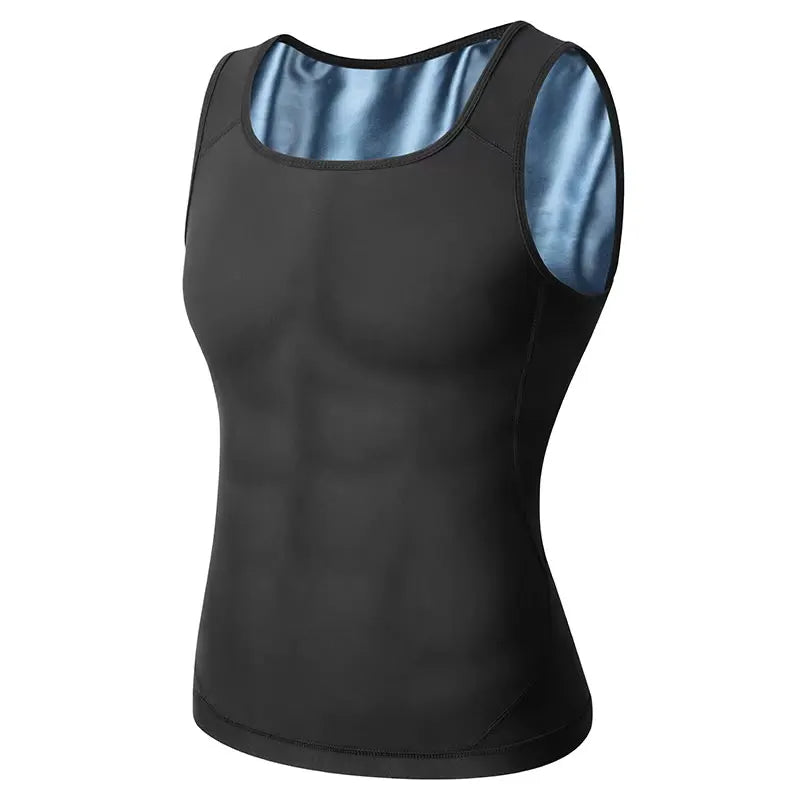 Men Body Shaper Waist Trainer Sweat Vest Compression Shirt Weight Loss Slimming Shapewear Workout Tank Tops Fitness
