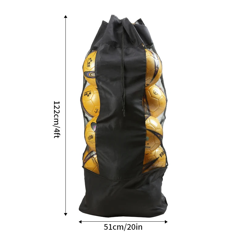 Single shoulder ball bag Large capacity soccer basketball volleyball bag Single shoulder net bag storage bag Large ball bag