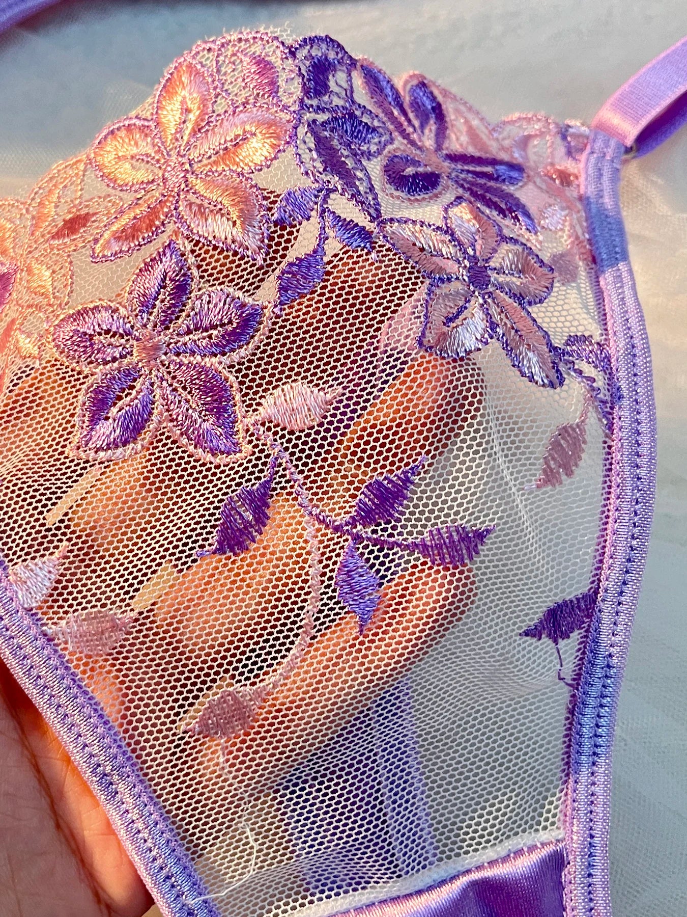 Valentine's Eve Light Purple Danube Group Ladies Sexy Lingerie Bra Women's Suit - the Temptation of a Seductive Night