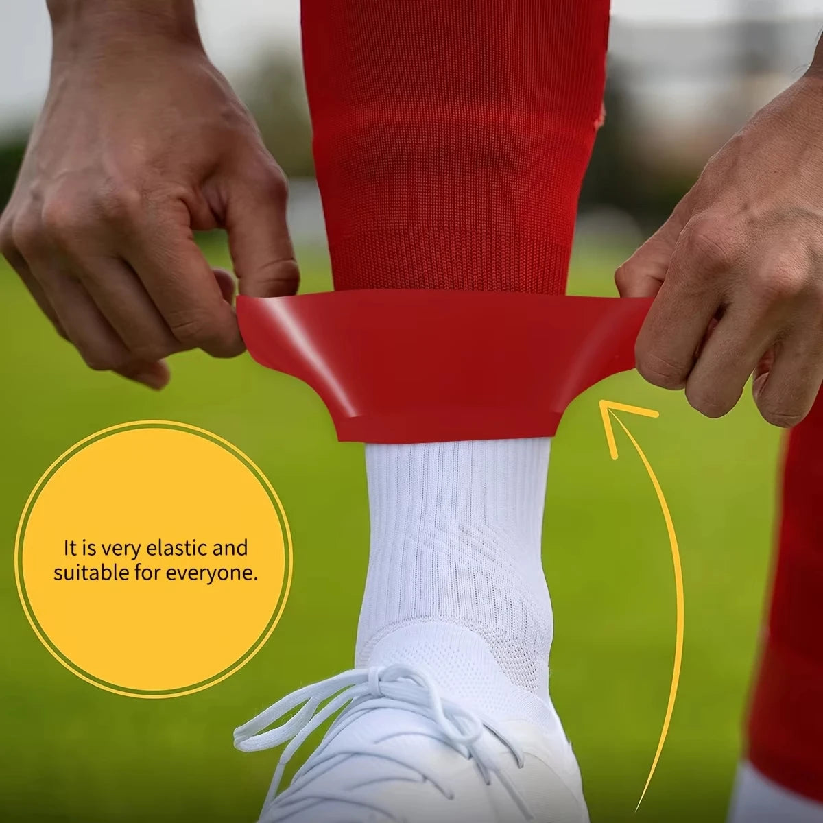 1 Pair Silicone Shin Guard Training Anti-Slip Anti-Slip Socks Sports Shin Guards Soccer Training Foot Guards