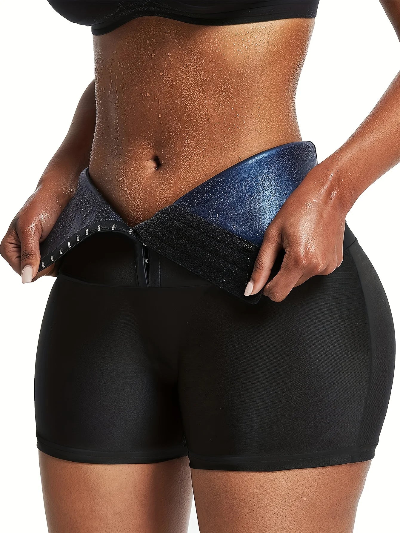 Sauna Sweat Shapewear Shorts Pants Thigh Workout Suit Waist Trainer Weight Loss Sweatsuit Exercise Fitness Women