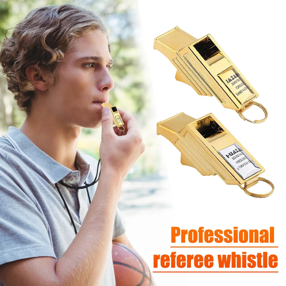 1-20PCS Professional Referee Whistle Soccer Football Training Equipment Sports Teacher Portable Emergency Whistle with Rope