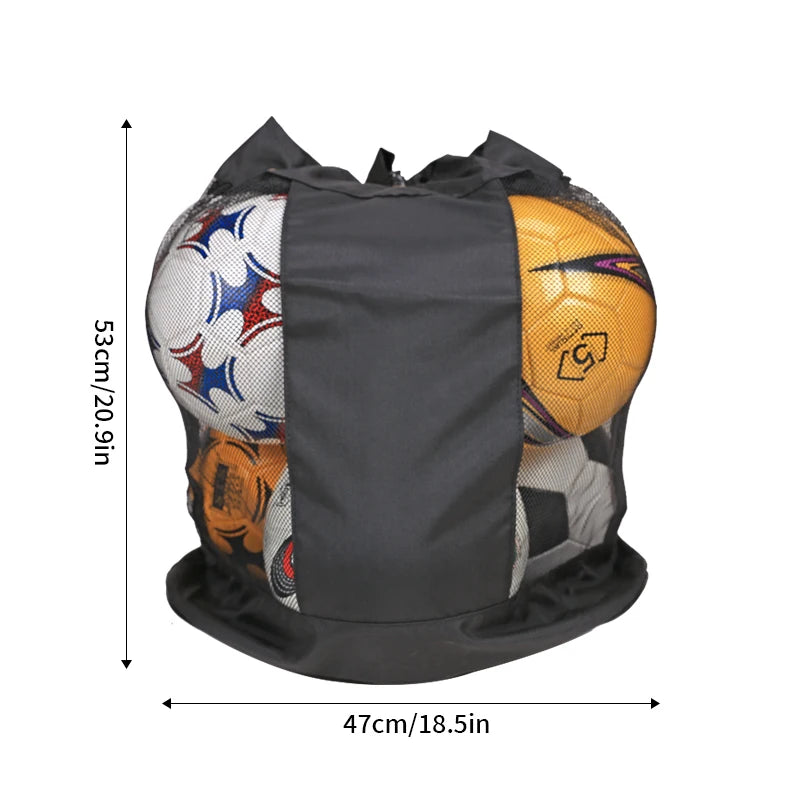 Single shoulder ball bag Large capacity soccer basketball volleyball bag Single shoulder net bag storage bag Large ball bag