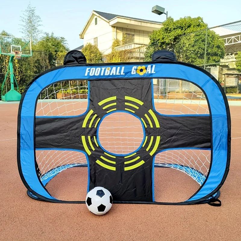 Soccer Goal Portable Kids Soccer Net for Backyard Training Folding Indoor Outdoor Goals Youth Games Sports Play Gift for Boys