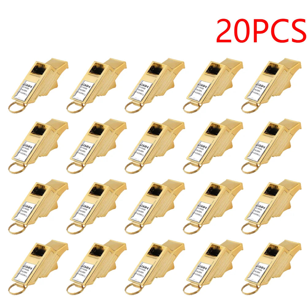 1-20PCS Professional Referee Whistle Soccer Football Training Equipment Sports Teacher Portable Emergency Whistle with Rope