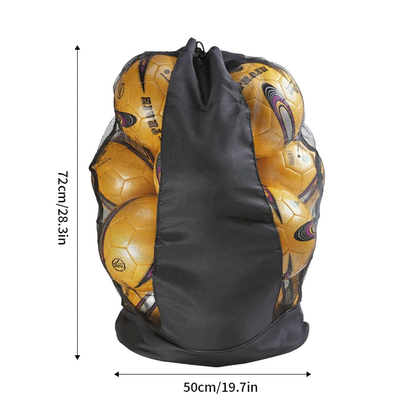 Single shoulder ball bag Large capacity soccer basketball volleyball bag Single shoulder net bag storage bag Large ball bag