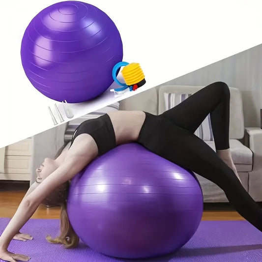 Heavy-duty fitness ball with pump - Super large inflatable yoga ball, large fitness ball, yoga fitness ball, fitness equipment