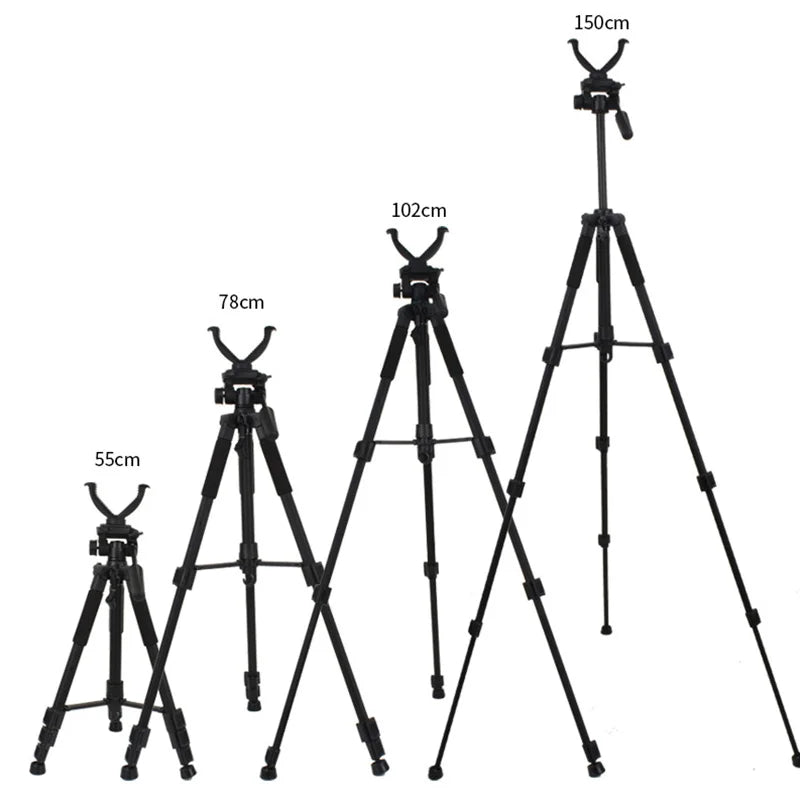 3 Types Outdoor Hunting Shooting Holder Portable Threelegged Bracket Aluminum Telescopic Shooting Head Rack Equipment