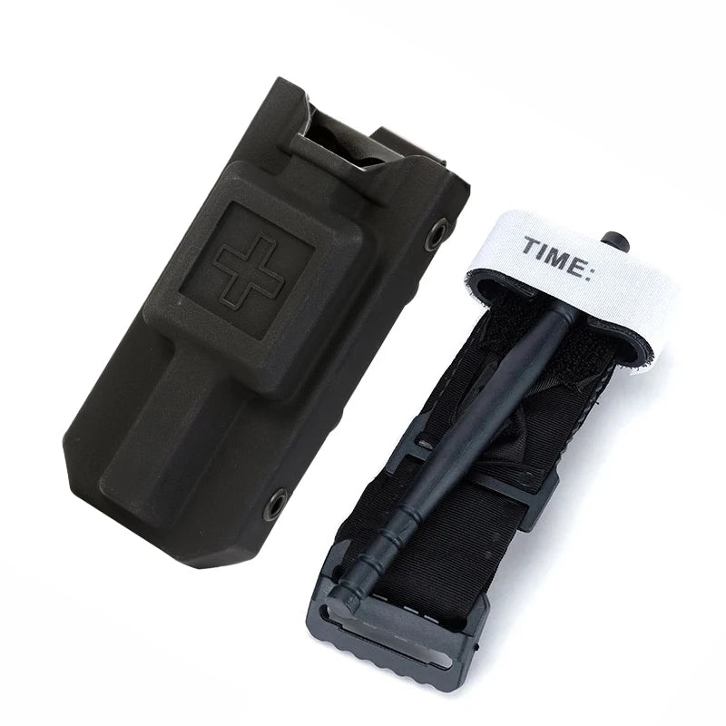 Outdoor EMT Tourniquet Nylon Storage Box Simple Medical Equipment Supplies Accessory Molle Survival Kit Gear Tool Bag