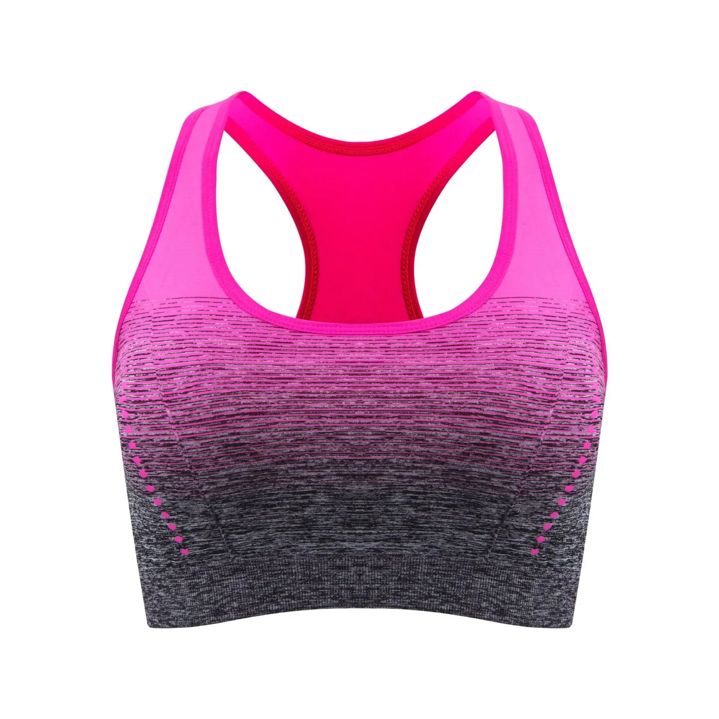 Sports Bra High Stretch Breathable Top Fitness Women Padded for Running Yoga Gym Seamless Crop Bra Gradient Sport Bra