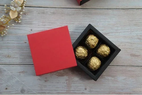 9*9*3.5CM pure red blue color 10 set Chocolate Paper Box as valentine's day Christmas Birthday Party wedding Gifts Packing use