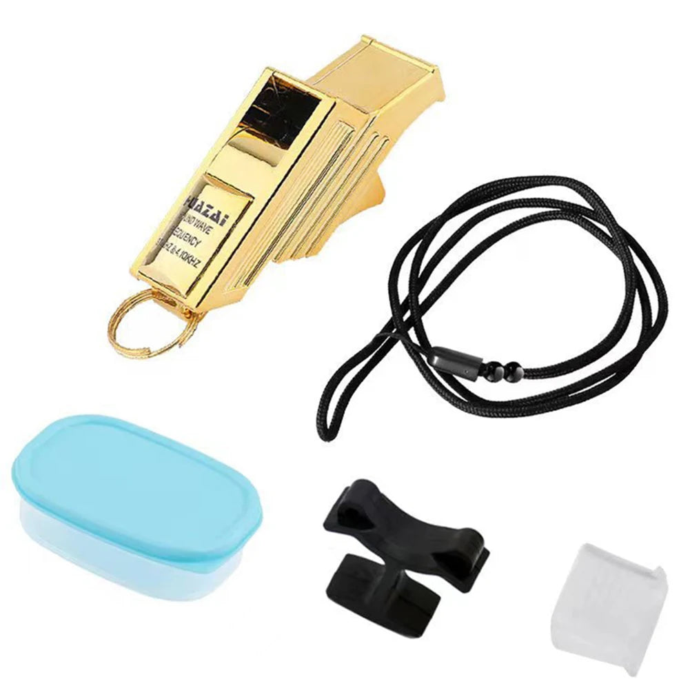 1-20PCS Professional Referee Whistle Soccer Football Training Equipment Sports Teacher Portable Emergency Whistle with Rope
