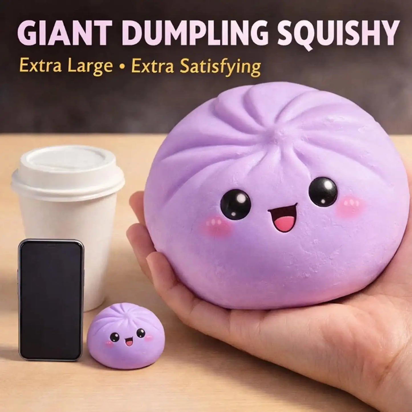 @Soft Maltose Dumpling Squishy: Transparent Colorful Squeeze Toy, ASMR Stress Relief Ball, Sensory Fidget Toy for Kids Adults